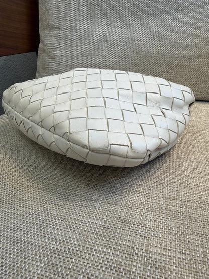 Mini Jodie White Intrecciato Nappa Leather