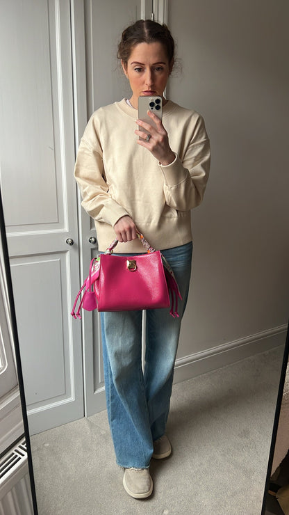 Mulberry Small Spongy Patent Pink Iris