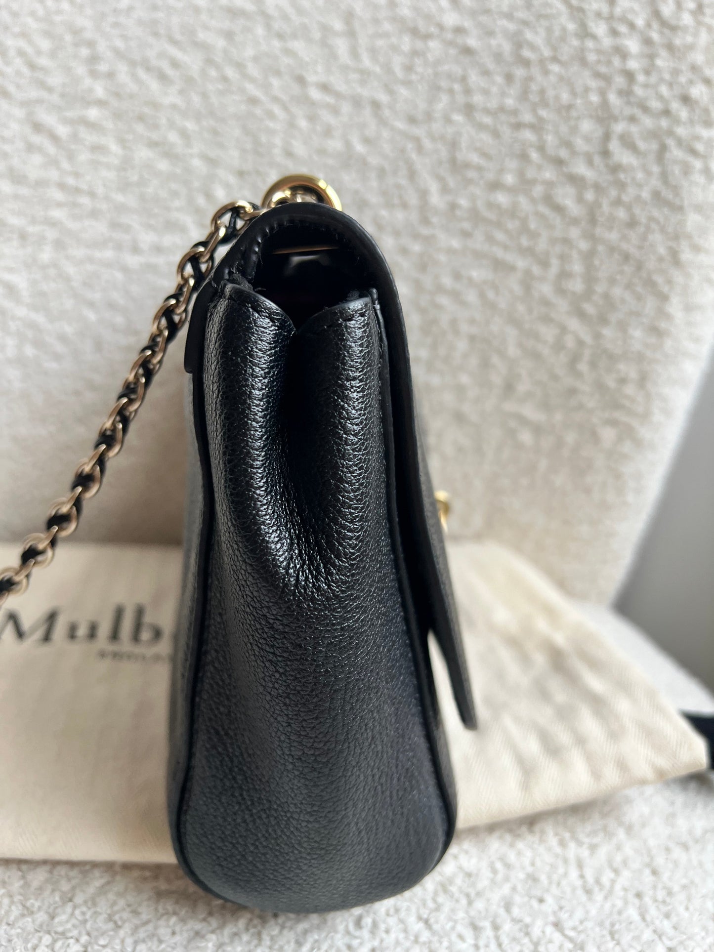 Mulberry Black Regular Lily with Gold Hardware (RRP £995)