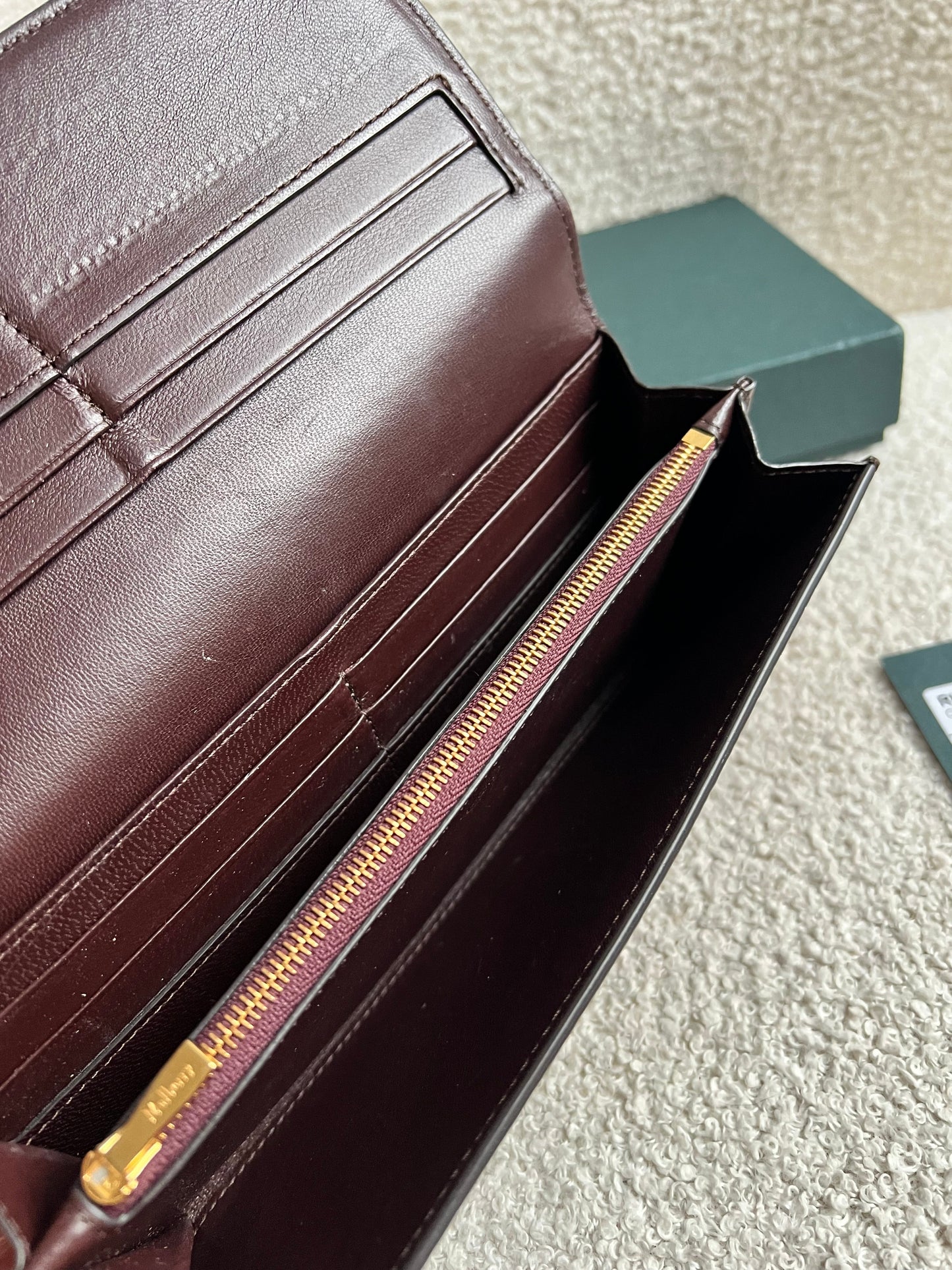 Mulberry Oxblood Continental Wallet (RRP £375)