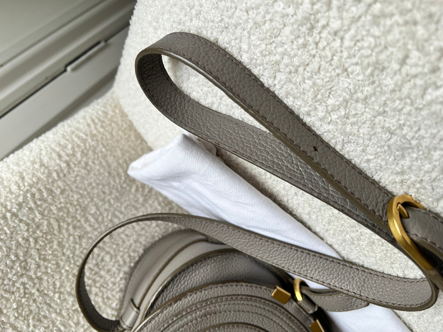 Chloe Small Cashmere Grey Marcie Saddle Bag (RRP £1050)