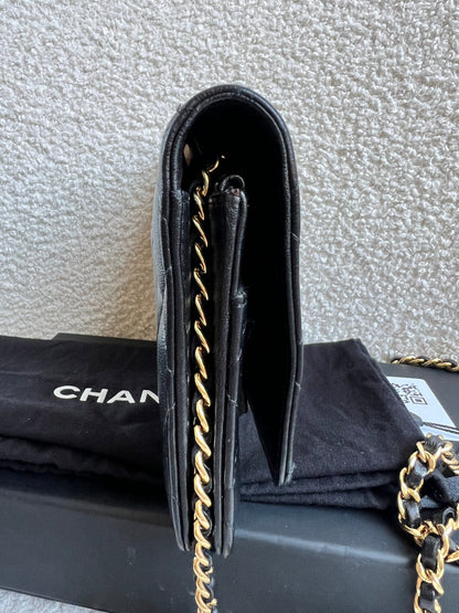 Chanel Wallet on Chain in Black Lambskin Gold Hardware (RRP £2,930)