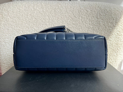 Yves Saint Laurent (YSL) Navy Blue Small LouLou (RRP £1,900)