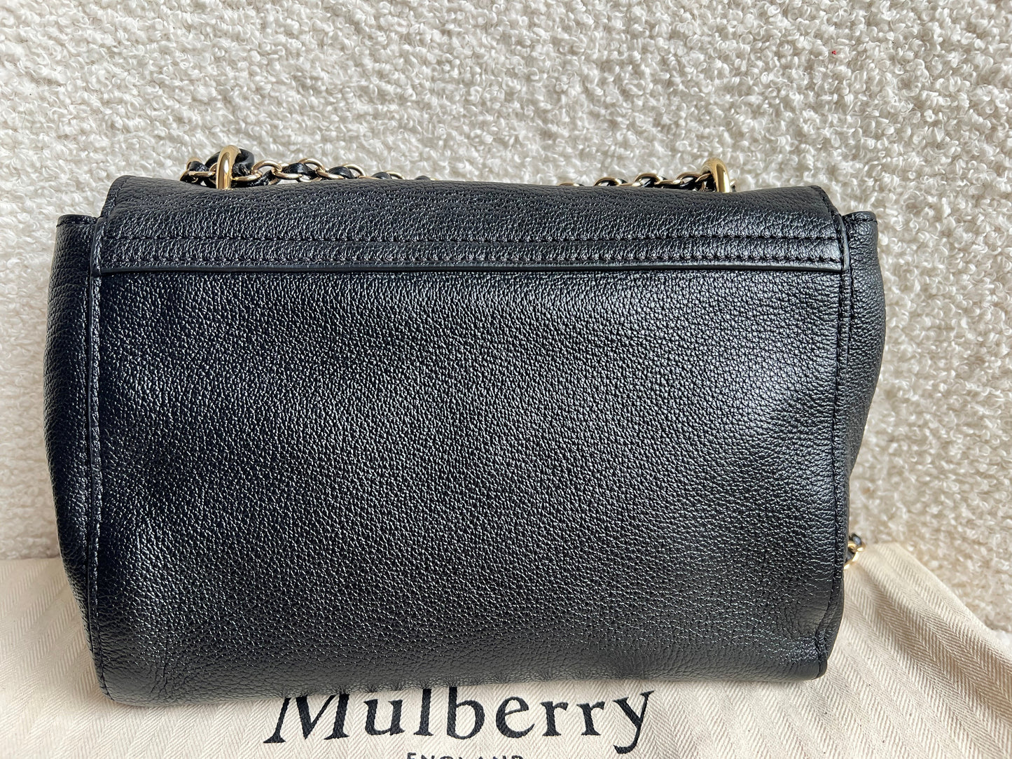 Mulberry Black Regular Lily with Gold Hardware (RRP £995)