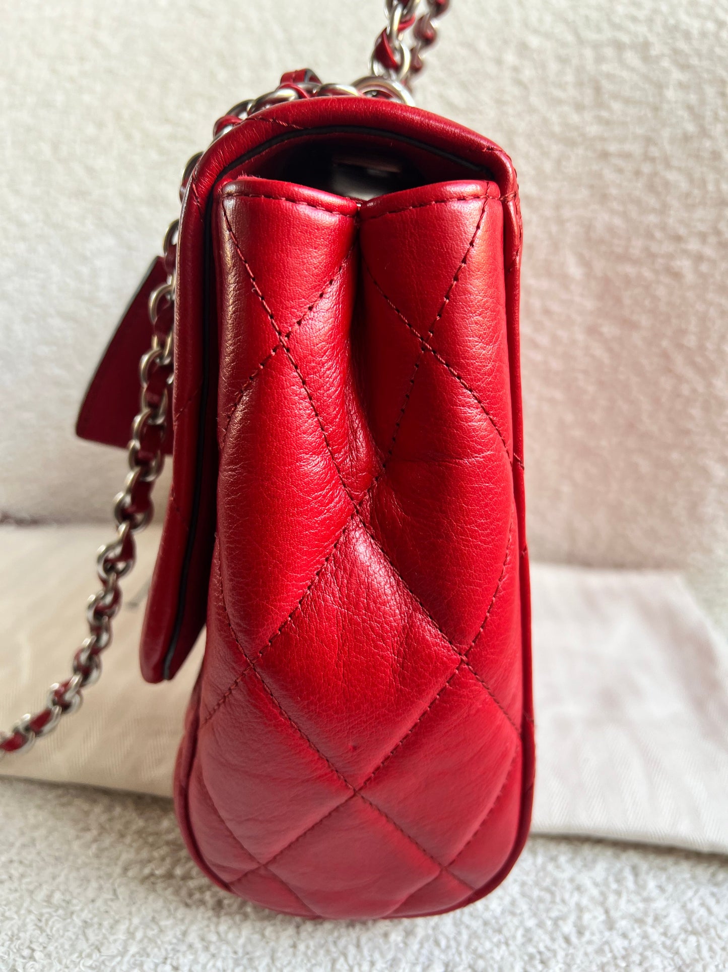 Mulberry Scarlet Red Quilted Medium Lily with Gold Hardware (RRP £1095)