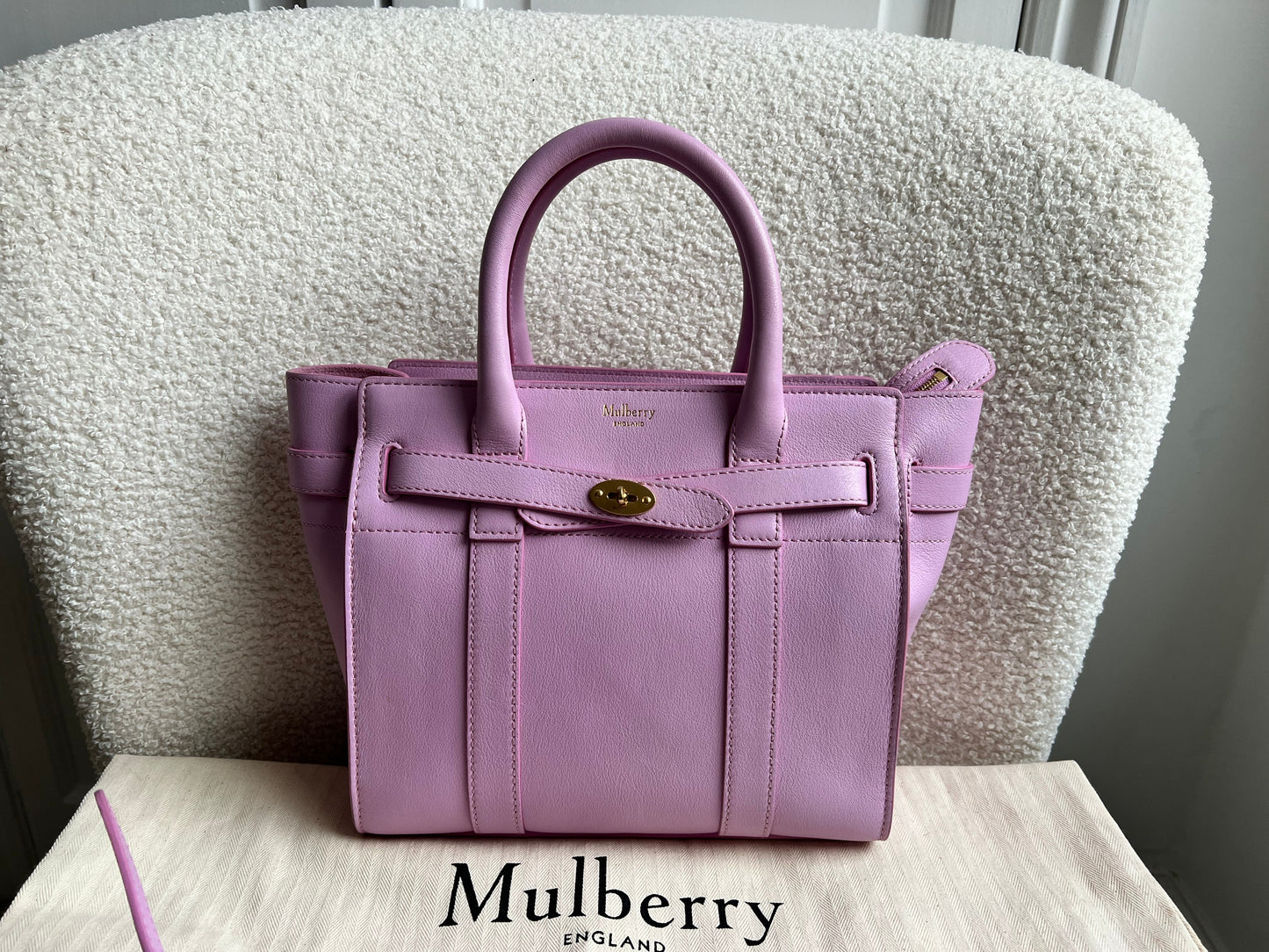 Mulberry Lilac Mini Zipped Bayswater (RRP £1095)