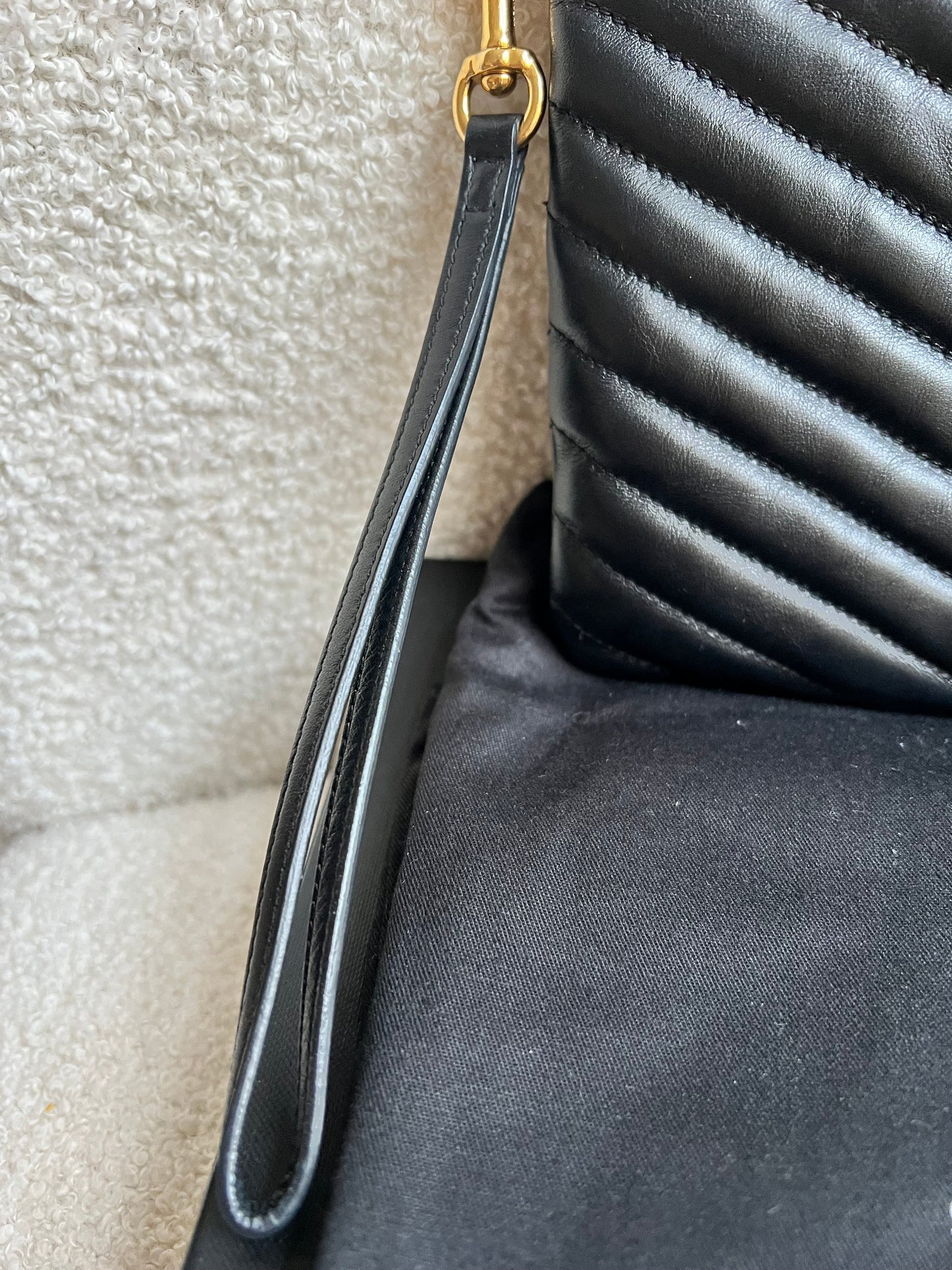 Yves Saint Laurent (YSL) Black Cassandre Clutch Pouch (RRP £580)