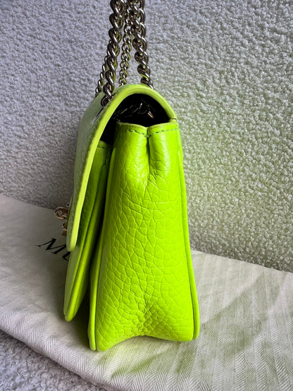 Mulberry Neon Yellow Mini Darley Shoulder Bag (RRP £725)