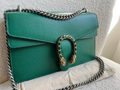 Gucci Dionysus GG Green Small Shoulder Bag (RRP £2,670)