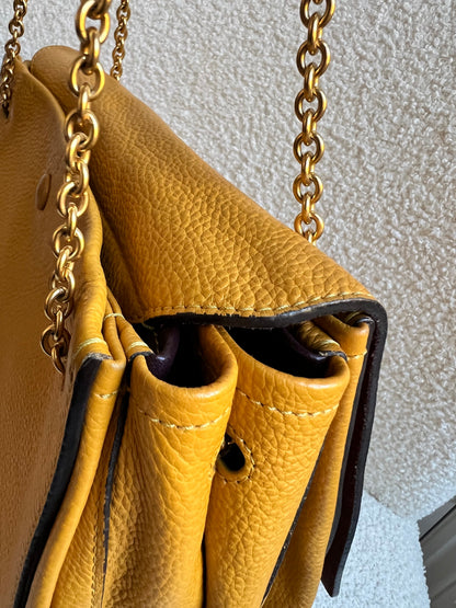 Mulberry Deep Amber Marloes Satchel (RRP £1095)