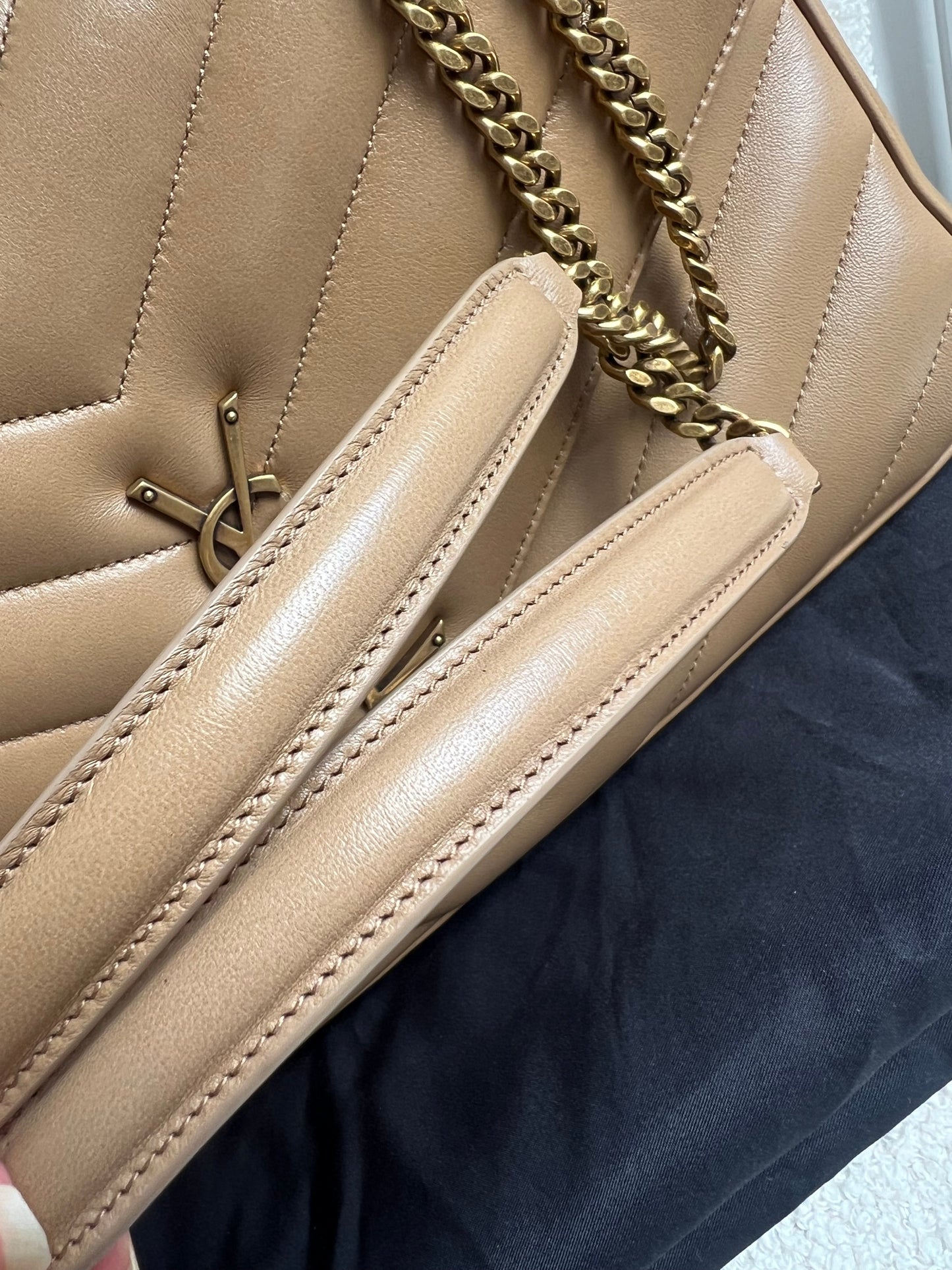 Yves Saint Laurent (YSL) Medium Natural Tan LouLou (RRP £2145)