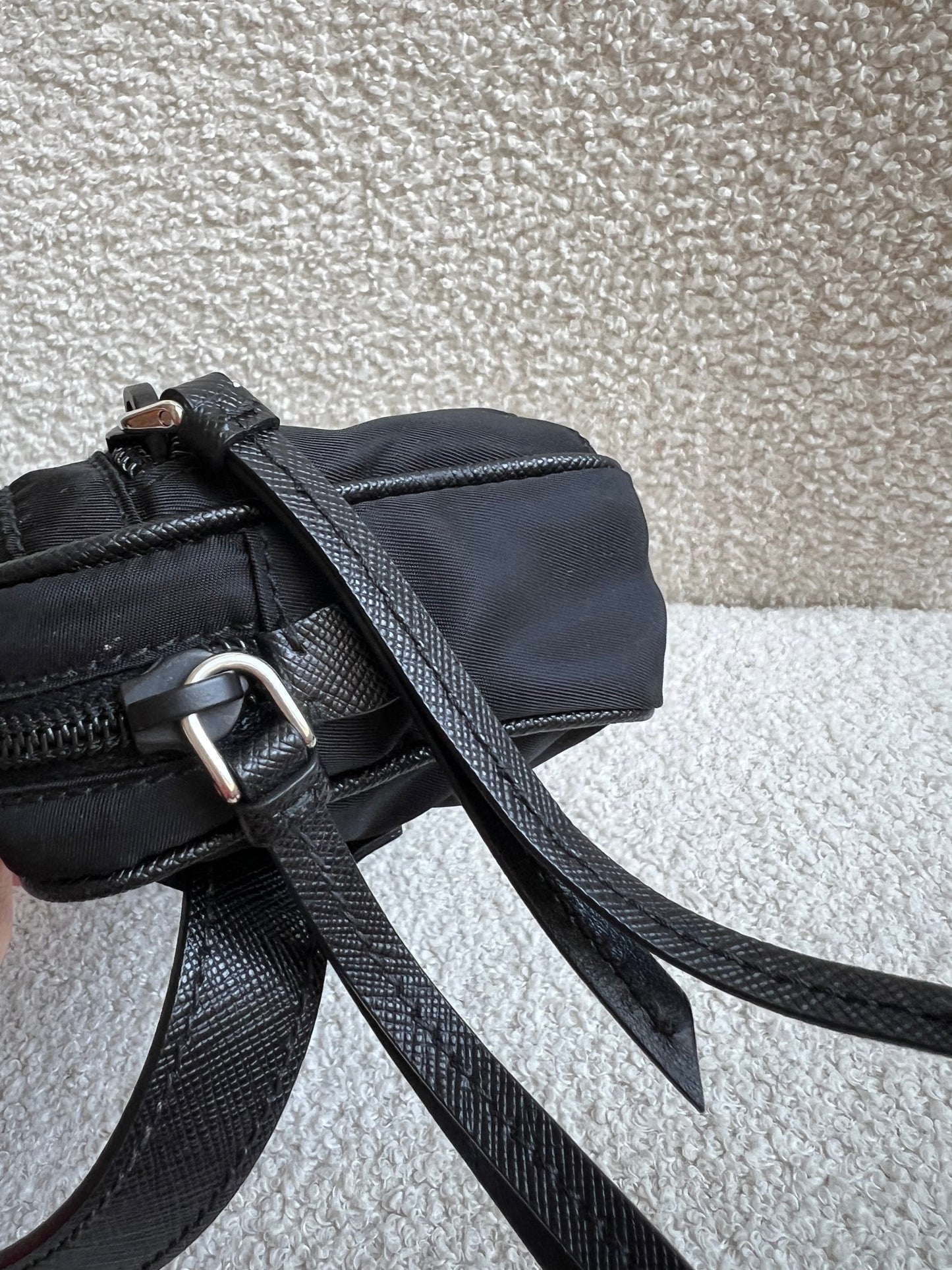 Prada Black Nylon Mini Belt Bag