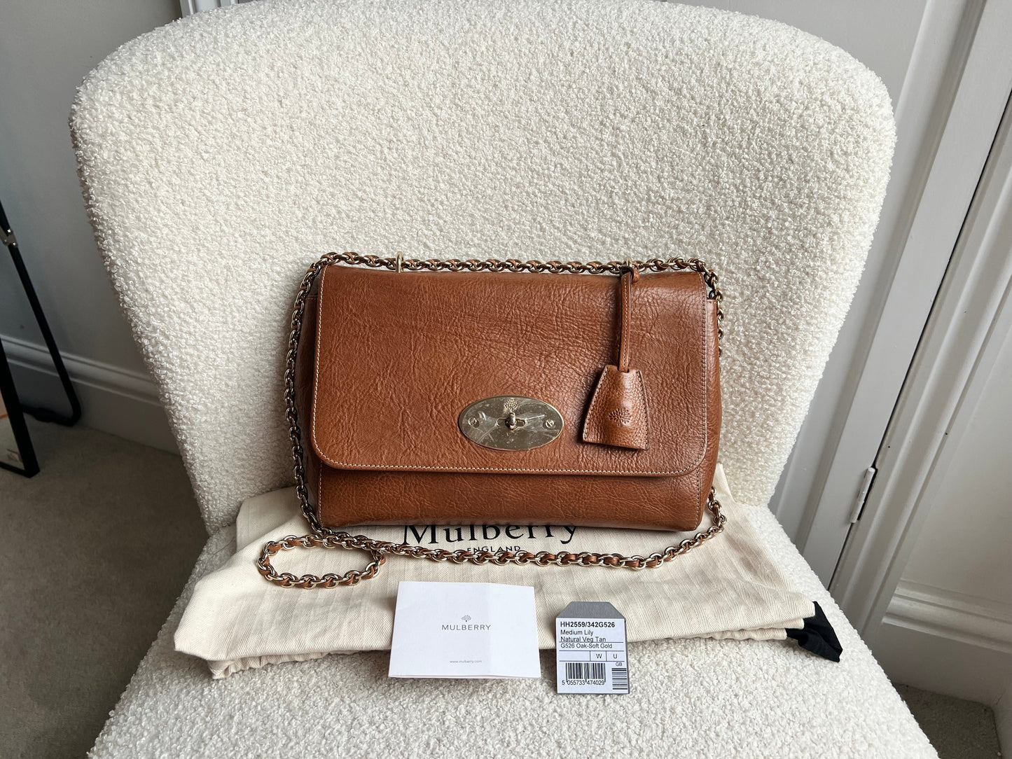 Mulberry Oak Medium Lily with Gold Hardware (RRP £1095)