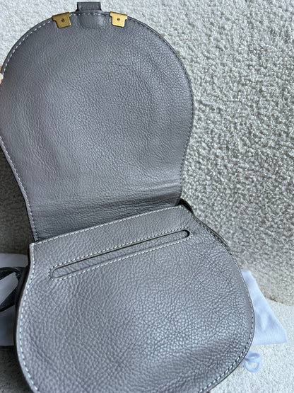 Chloe Small Cashmere Grey Marcie Saddle Bag (RRP £1050)