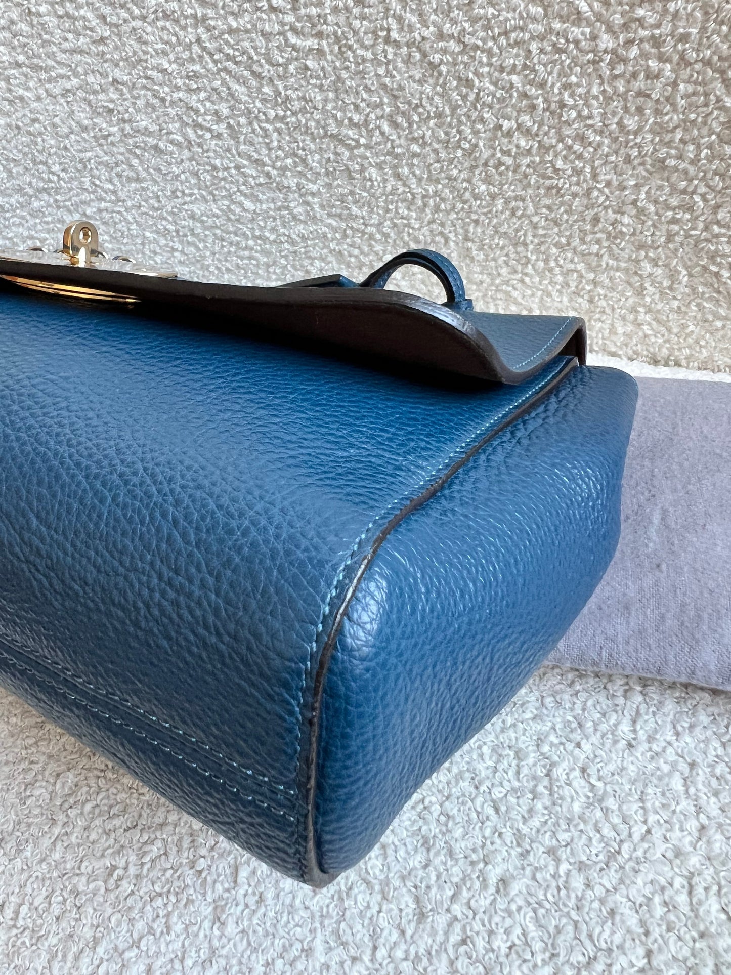 Mulberry Deep Sea Blue Medium Lily with Gold Hardware (RRP £1050)