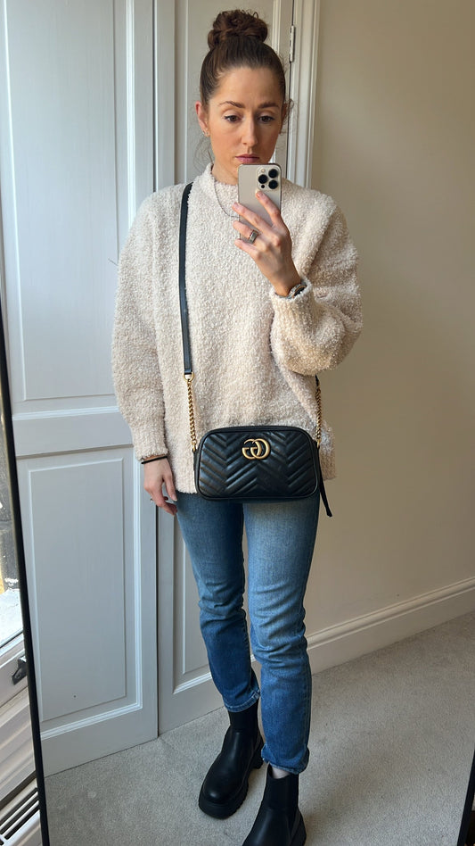 Gucci GG Black Marmont Small Shoulder Bag (RRP £1440)