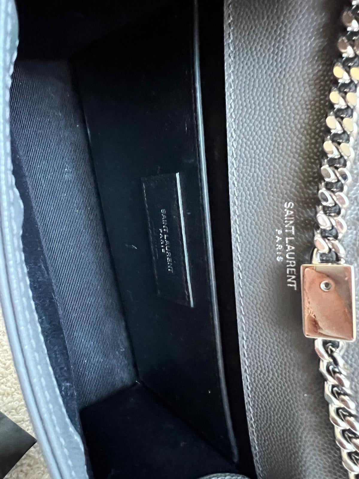 Yves Saint Laurent (YSL) Light Grey Small Kate Tassel (RRP £1,550)