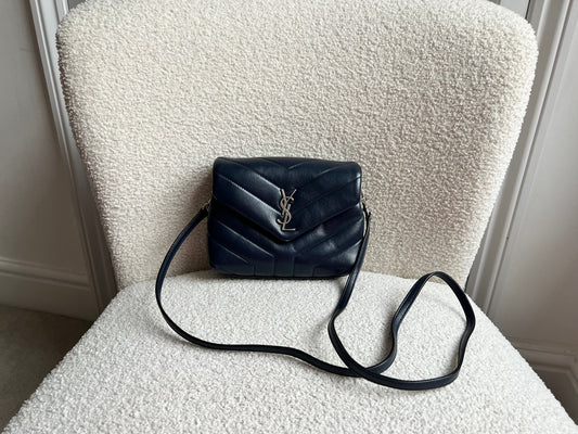 Yves Saint Laurent (YSL) Navy Blue Toy Lou Lou (RRP £1350)