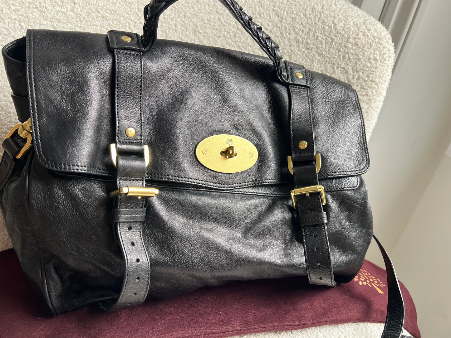 Mulberry Oversized Black Alexa (RRP £1100)