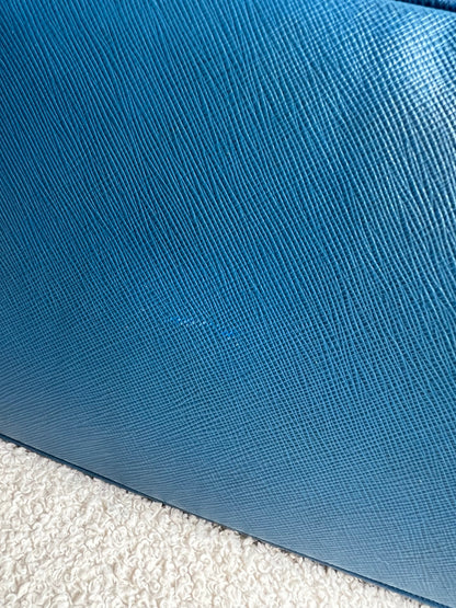 Prada Blue Saffiano Tote