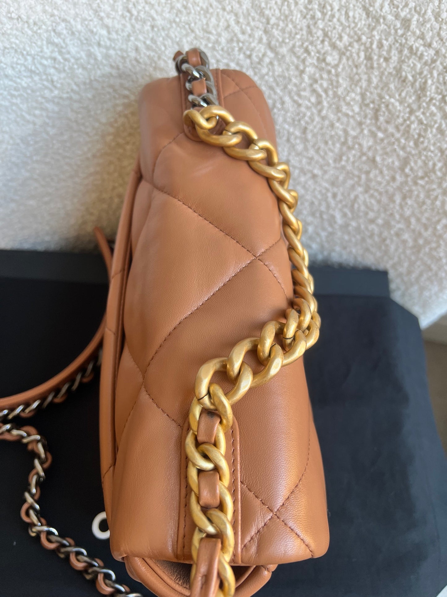 Chanel Small 19 in Caramel Lambskin (RRP £5,590)