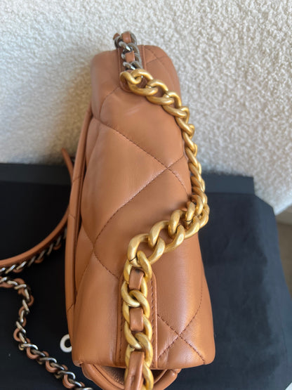 Chanel Small 19 in Caramel Lambskin (RRP £5,590)