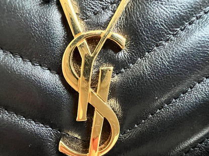 Yves Saint Laurent (YSL) Black Cassandre Clutch Pouch (RRP £580)