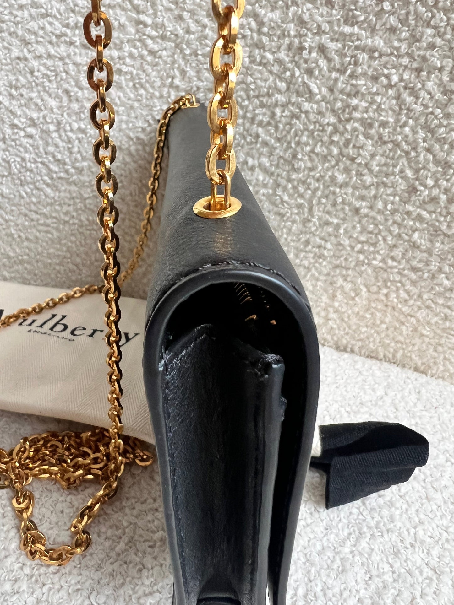 Mulberry Black Bayswater Clutch (RRP £495)