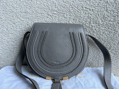 Chloe Small Cashmere Grey Marcie Saddle Bag (RRP £1050)