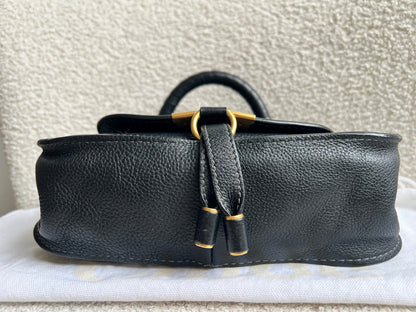 Chloe Black Mini Marcie Double Carry Bag