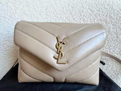 Yves Saint Laurent (YSL) Dark Beige Toy Lou Lou (RRP £1,350)