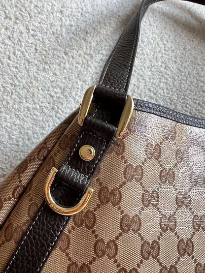 Gucci GG Coated Canvas Abbey Hobo