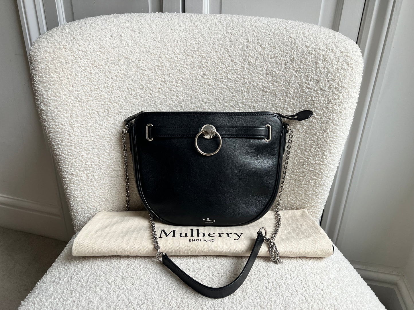 Mulberry Black Brockwell Satchel (RRP £895)