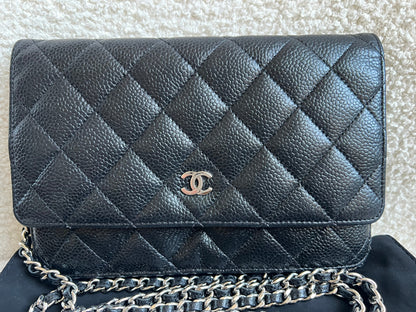 Chanel Wallet on Chain in Black Caviar Silver Hardware (RRP £2,930)