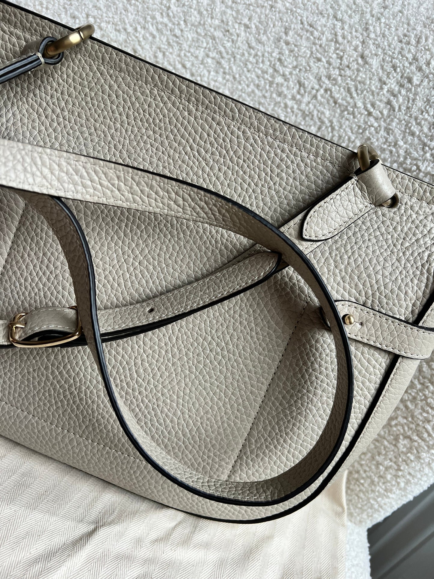 Mulberry Chalk Soft Amberley Satchel (RRP £1,195)