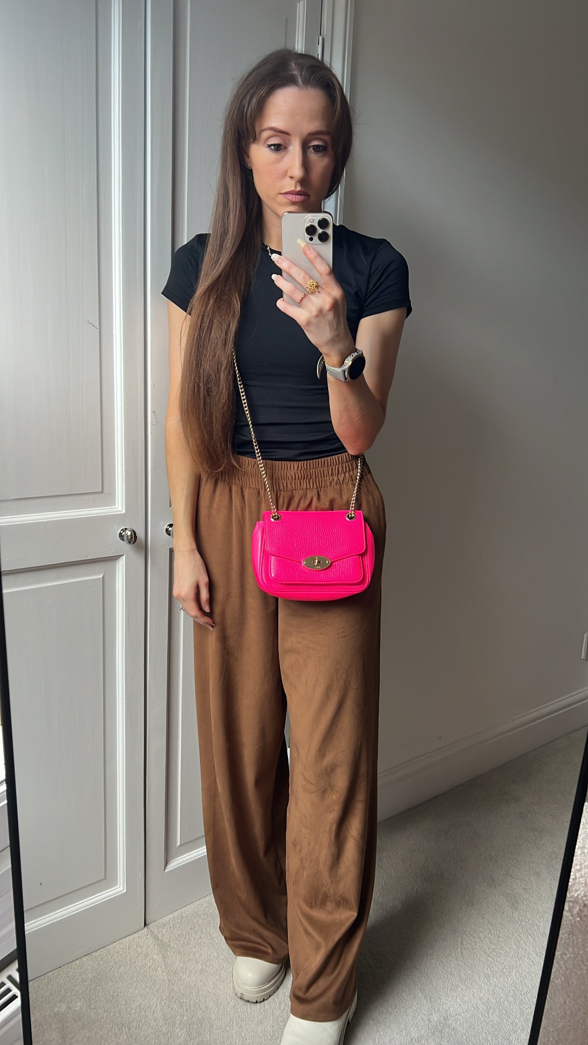 Mulberry Neon Pink Mini Darley Shoulder Bag (RRP £725)