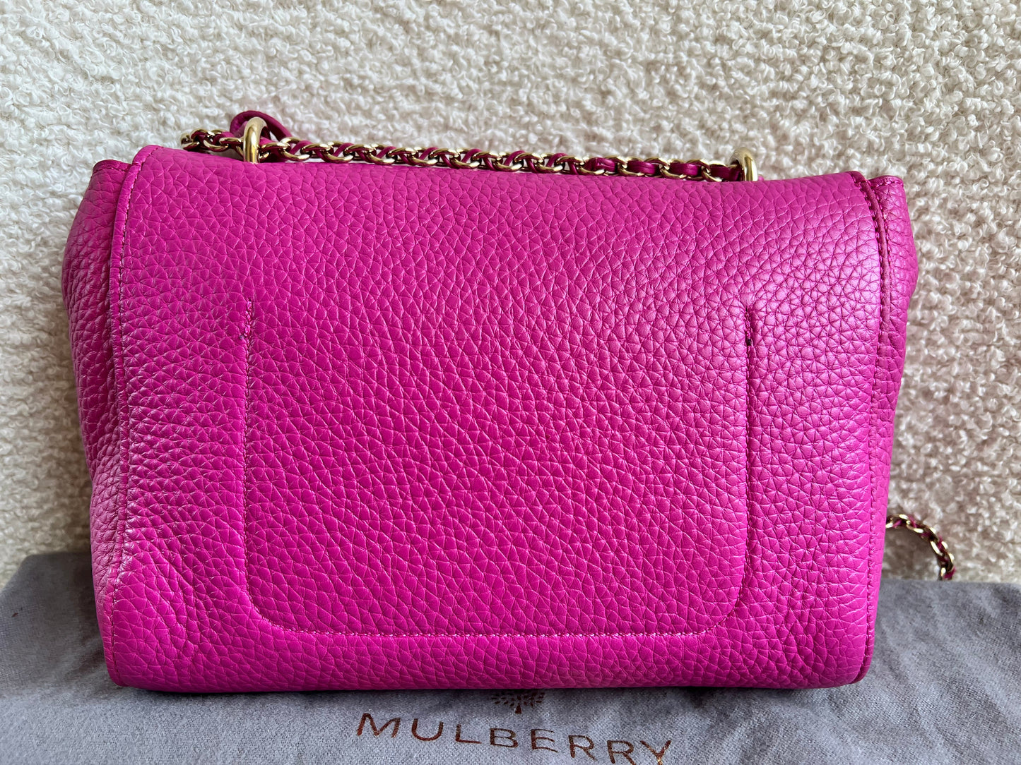 Mulberry Regular Lily in Mulberry Pink Heavy Grain (RRP £995)