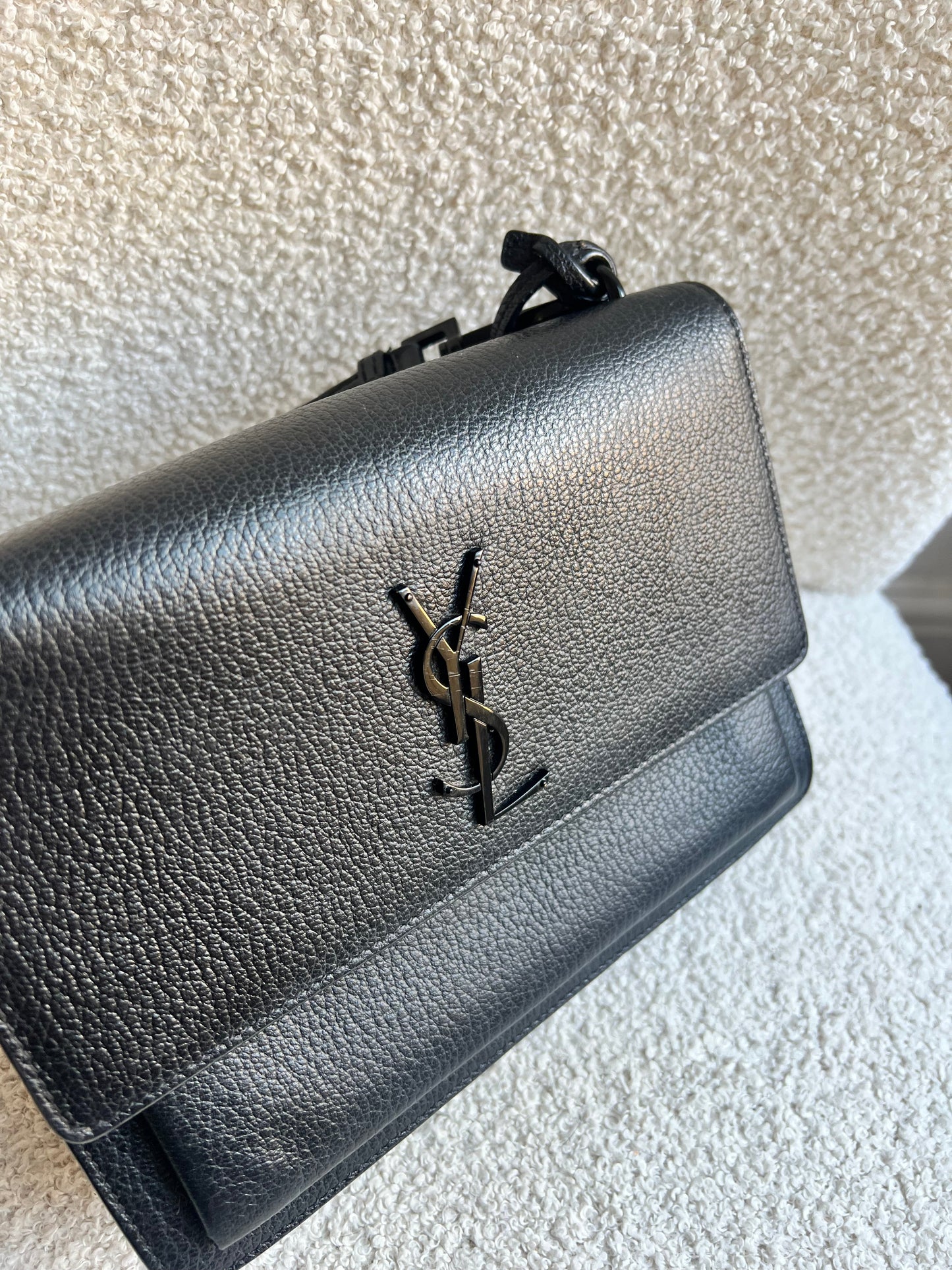 Yves Saint Laurent (YSL) Black on Black Medium Sunset