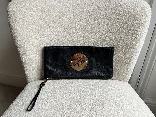 Mulberry Black Daria Clutch (RRP £550)