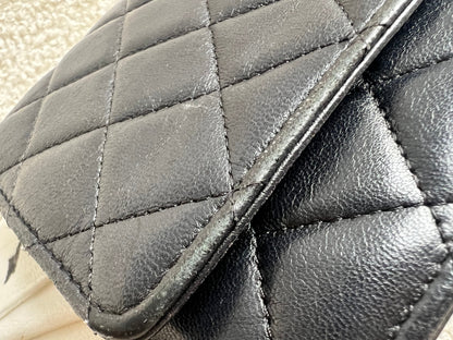 Chanel Wallet on Chain in Black Lambskin Silver Hardware (RRP £2,820)