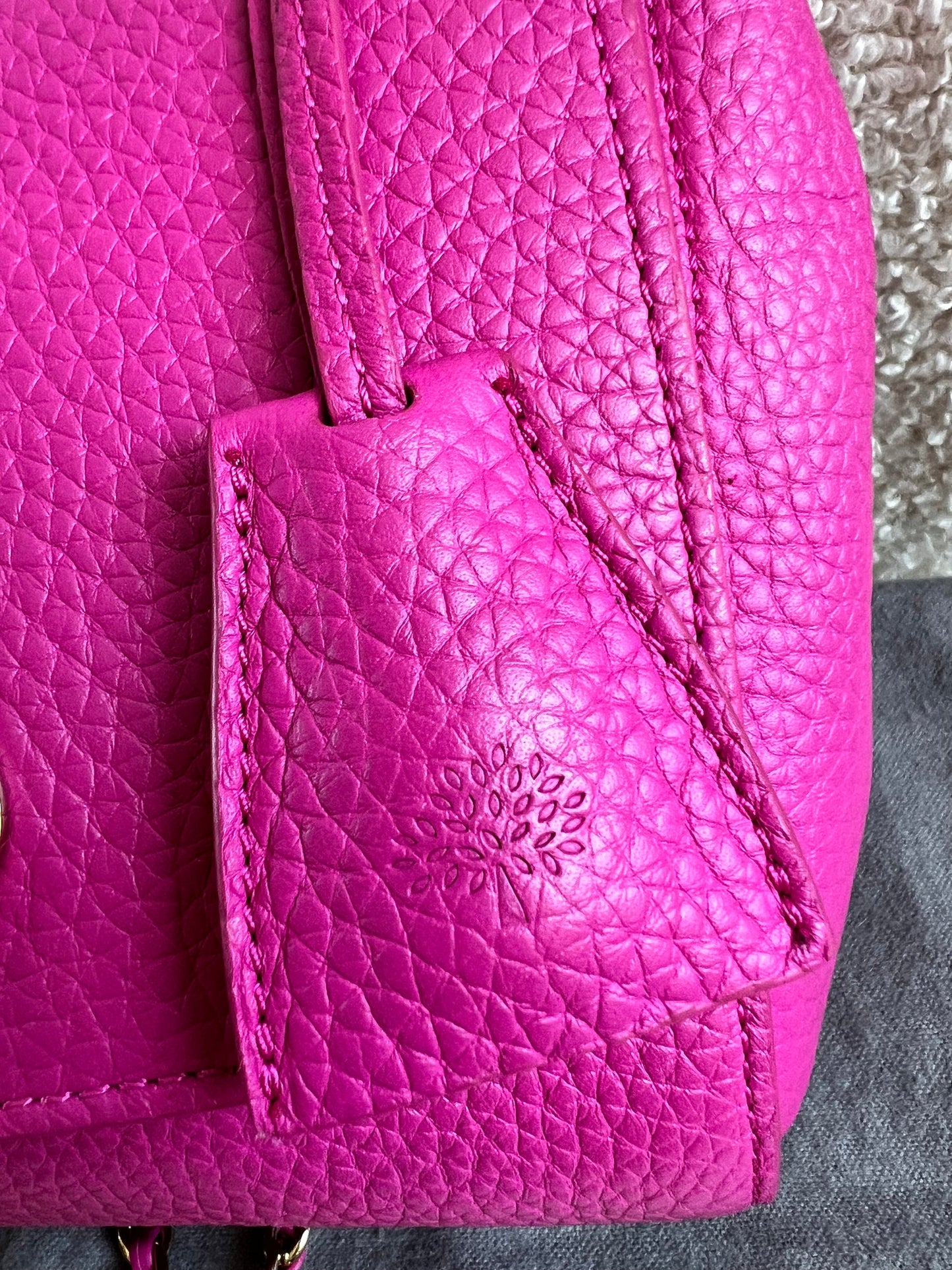 Mulberry Regular Lily in Mulberry Pink Heavy Grain (RRP £995)