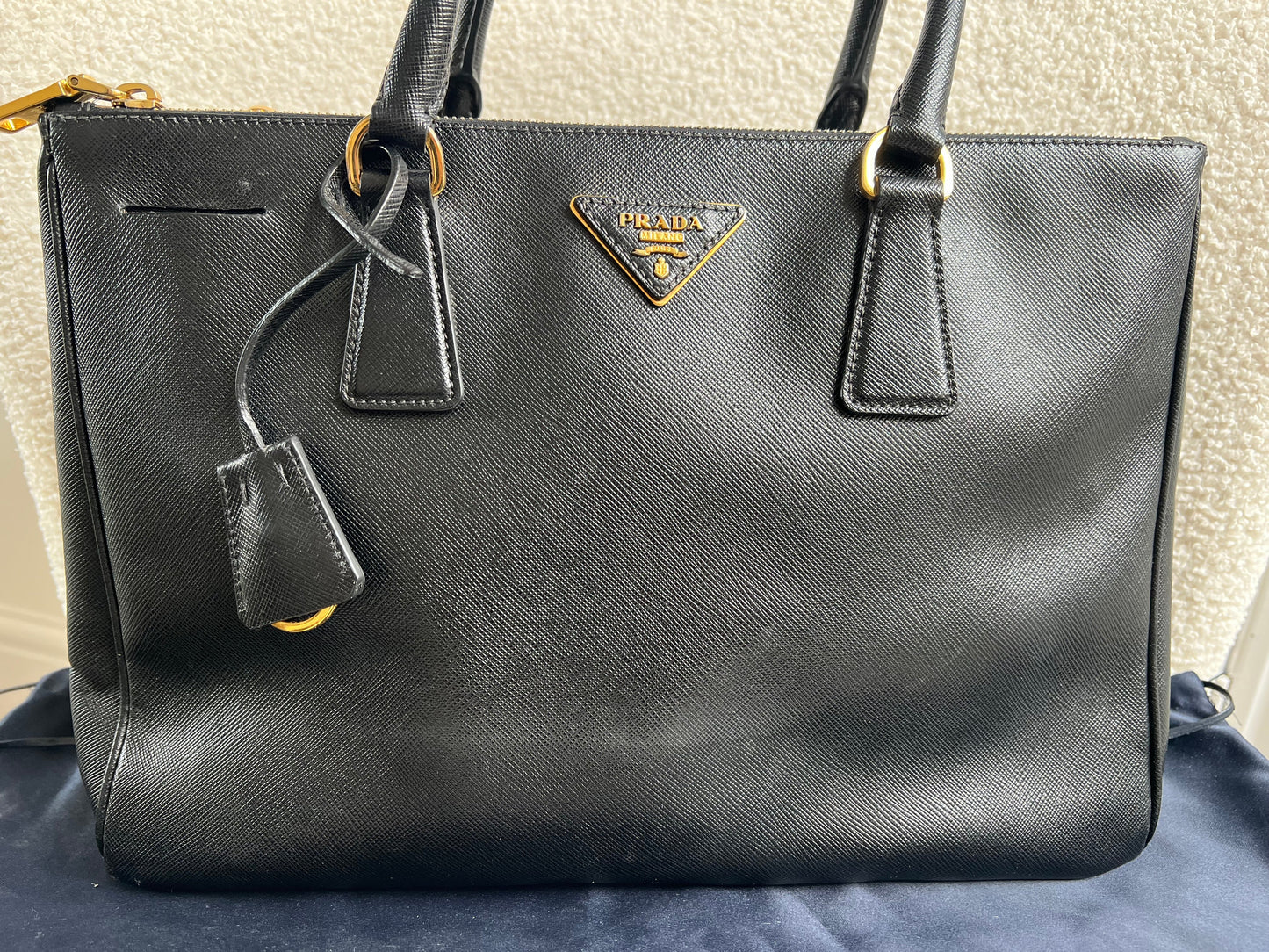 Prada Black Galleria Saffiano Tote