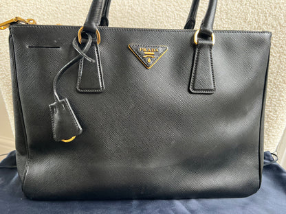Prada Black Galleria Saffiano Tote