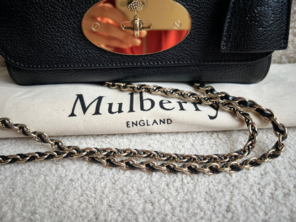 Mulberry Black Regular Lily with Gold Hardware (RRP £995)