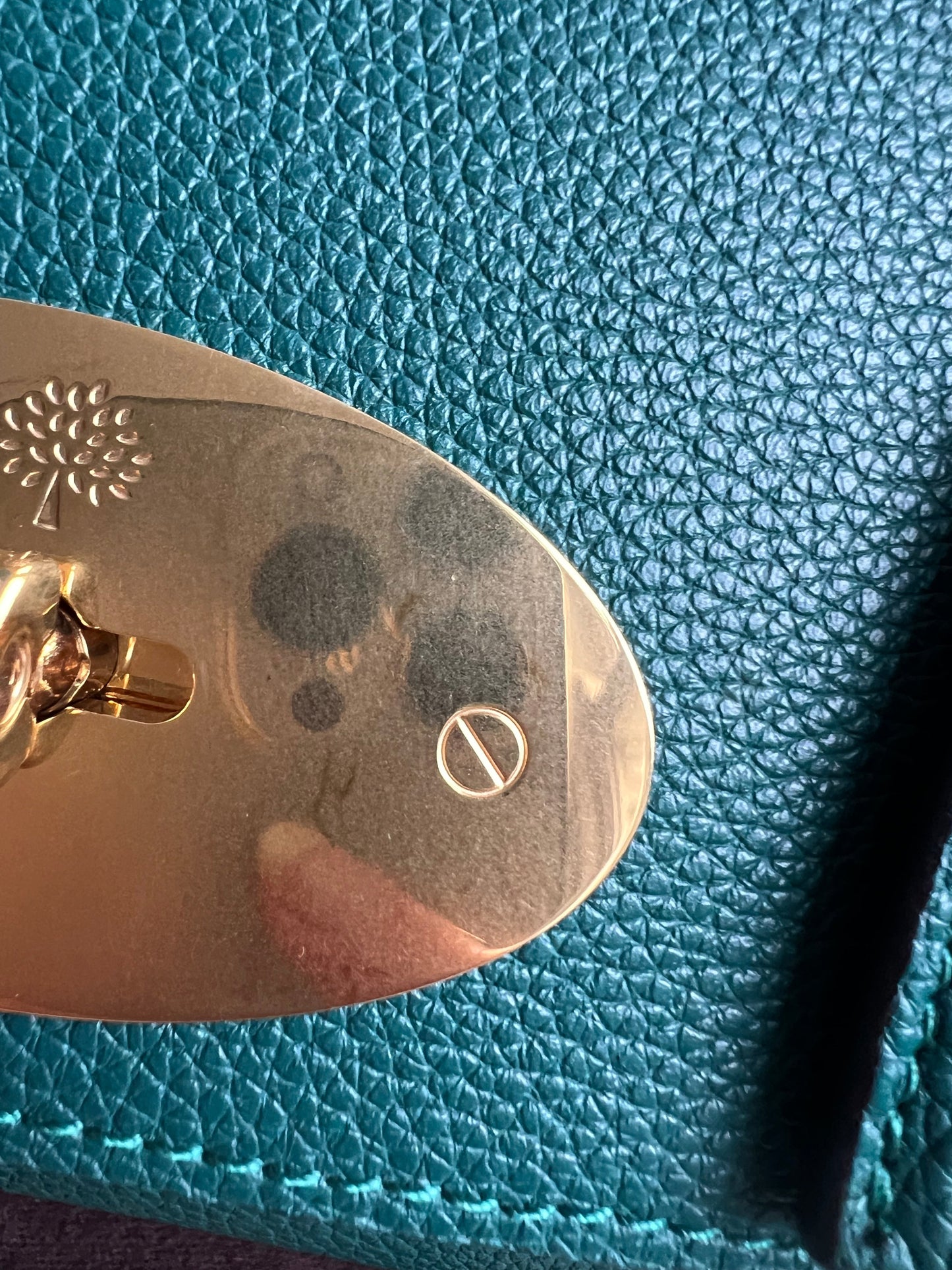 Mulberry Ocean Green Regular Lily with Gold Hardware (RRP £995)