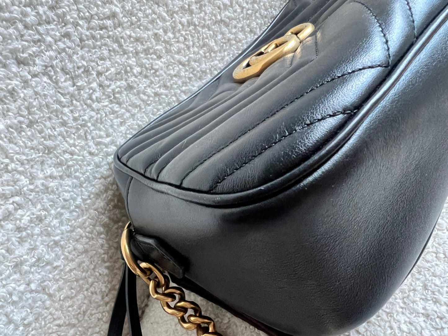 Gucci GG Black Marmont Small Shoulder Bag (RRP £1440)