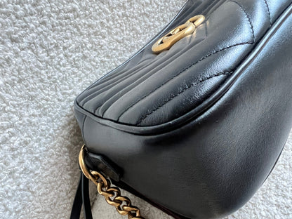 Gucci GG Black Marmont Small Shoulder Bag (RRP £1440)