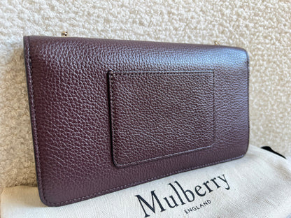 Mulberry Oxblood Bayswater Clutch (RRP £495)
