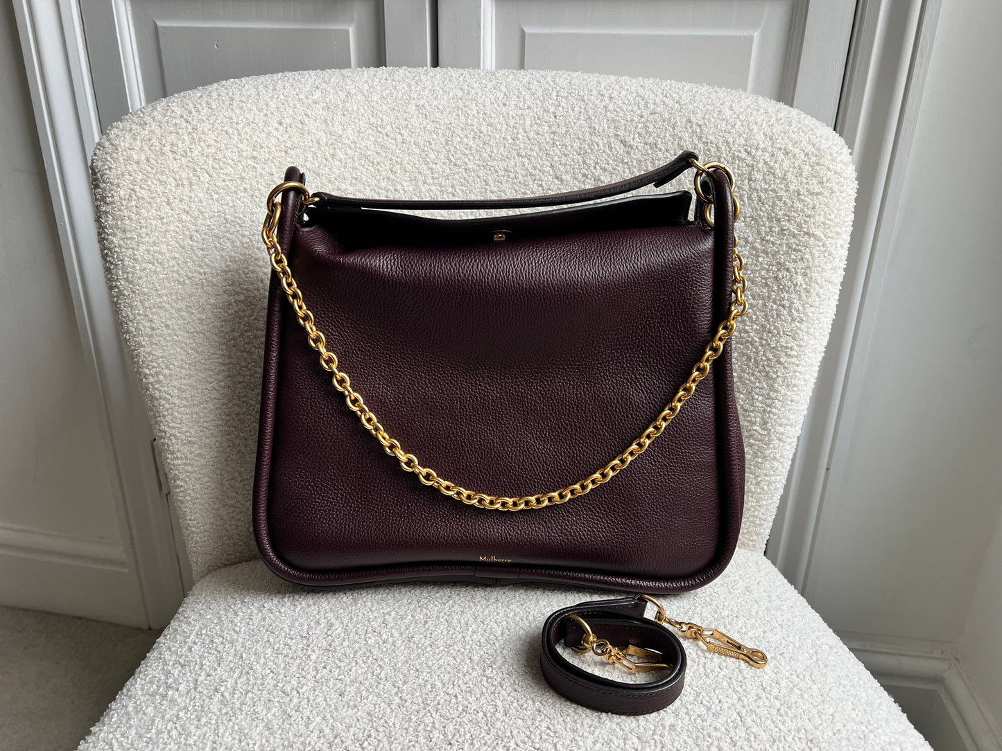 Mulberry Large Leighton in Oxblood with Gold Hardware (RRP £1,095)