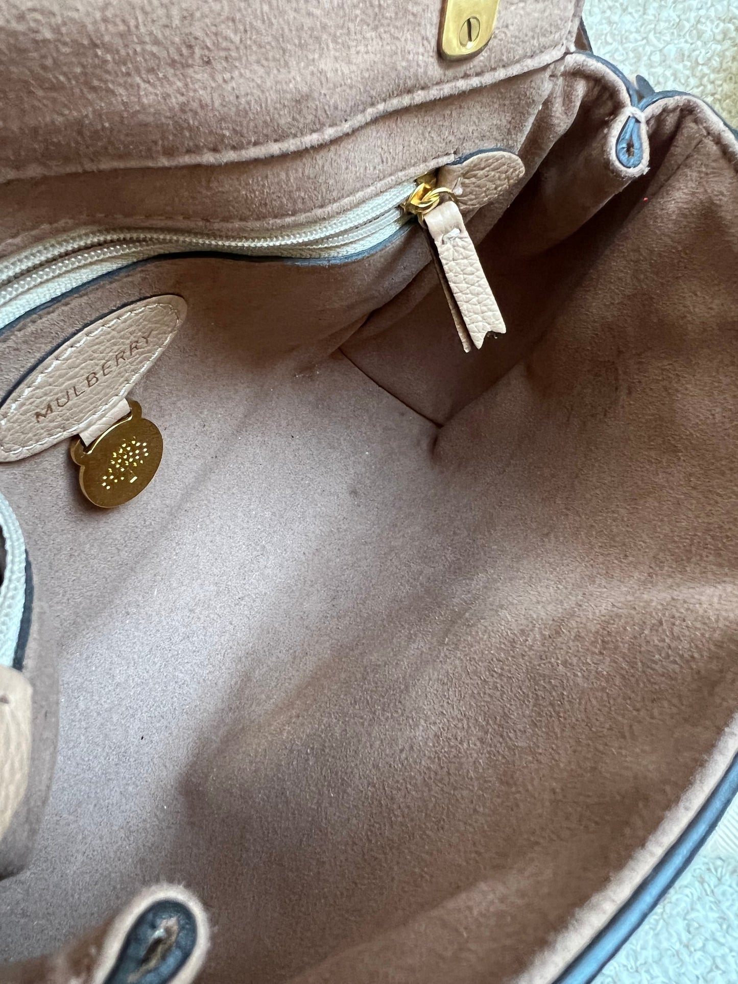 Mulberry Rosewater Regular Lily with Gold Hardware (RRP £995)